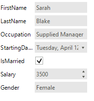 WinForms RadDataEntry Set The Data Source of RadDataEntry
