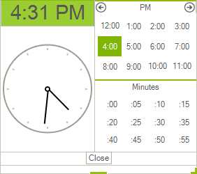 WinForms RadTimeOnlyPicker Customize Clock Element Appearance