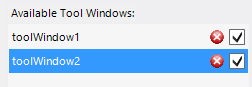 WinForms RadDock ButtonGroup ToolWindows