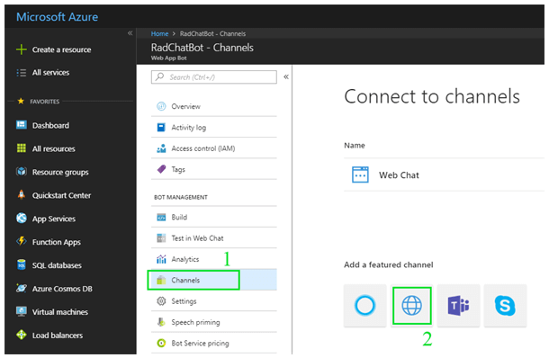 WinForms RadChat Azure Chat Bot DirectLine
