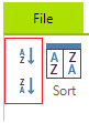WinForms RadSpreadsheet Sorting buttons