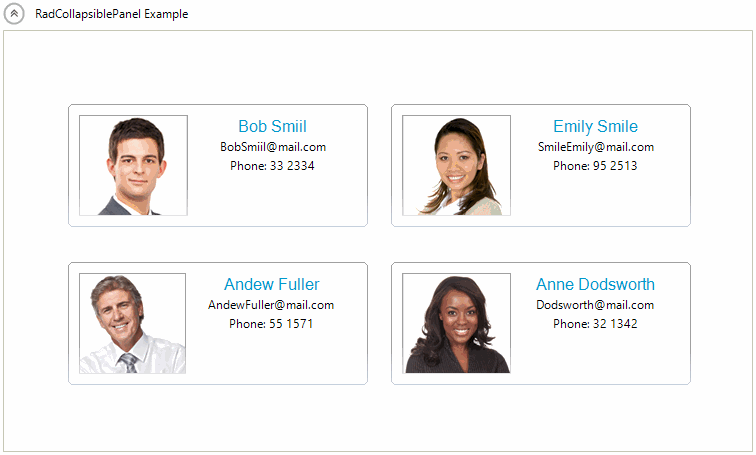 WinForms RadCollapsiblePanel Overview