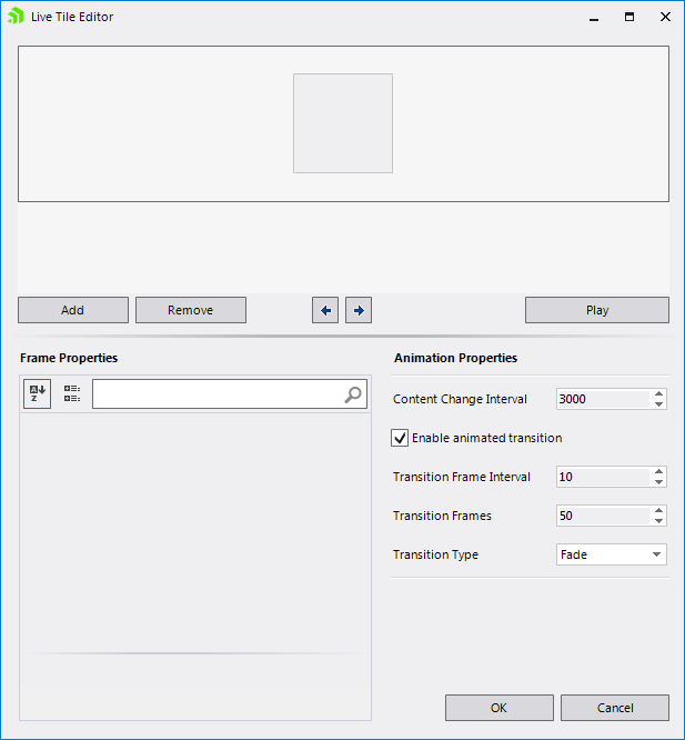 WinForms RadPanorama Live Tile Editor