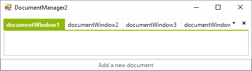 WinForms RadDock New Document windows are inserted after the first window