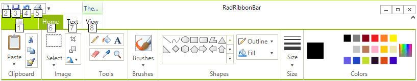 WinForms RadRibbonBar Top-Level Key Tips