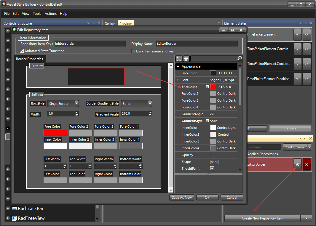 WinForms RadDateTimePicker Edit Repository Item