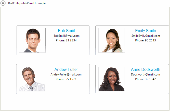 WinForms RadCollapsiblePanel Slide
