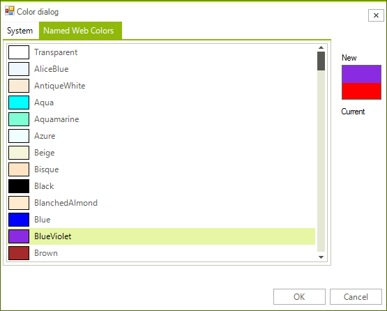 WinForms RadColorDialog Getting Started