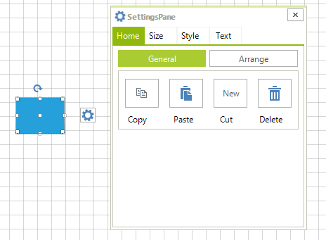 WinForms RadDiagram Replace Cut Button