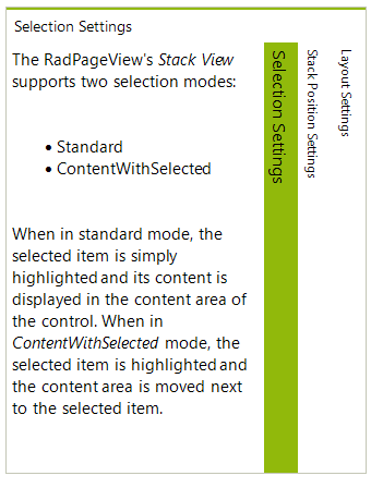WinForms RadPageView Right stack