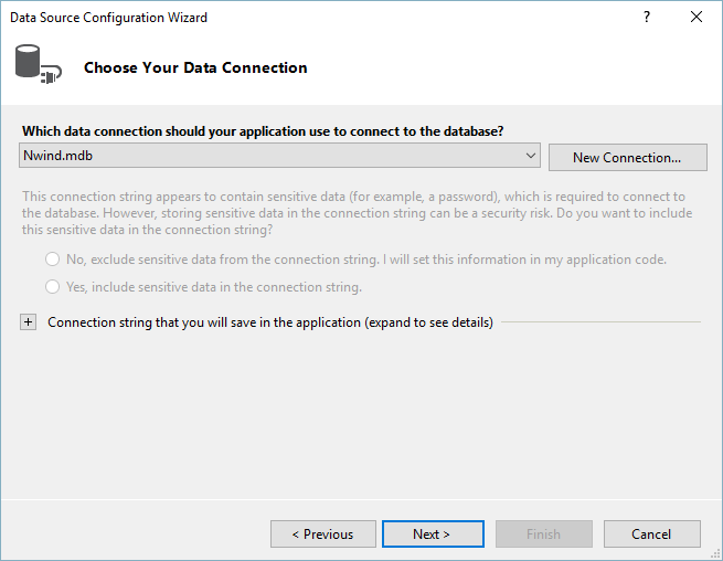 WinForms RadGridView New Connection