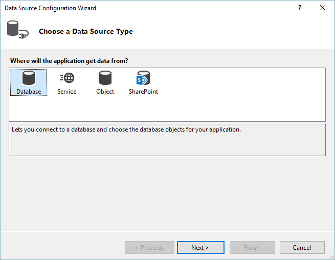 WinForms RadGridView Data Source Type