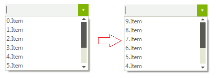 WinForms RadDropDownList Custom Sort Order