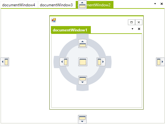WinForms RadDock DockingGuidesTemplate VS 2010