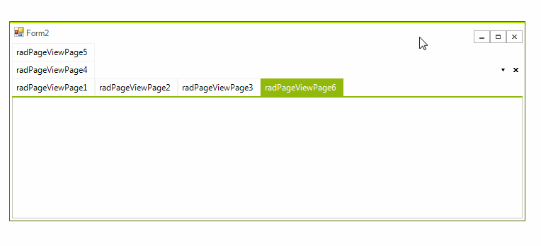 WinForms RadPageView Fitting Items MultiLine