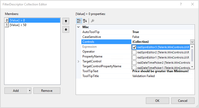 WinForms RadValidationProvider GreaterThan Price