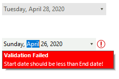 WinForms RadValidationProvider with RadDateTimePicker GreaterThan