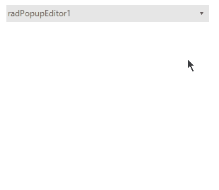 WinForms RadPopupEditor Getting Started