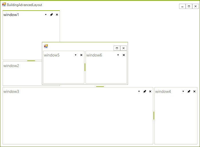 WinForms RadDock Floating ToolWindows