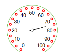 WinForms RadialGaugeTicks Color