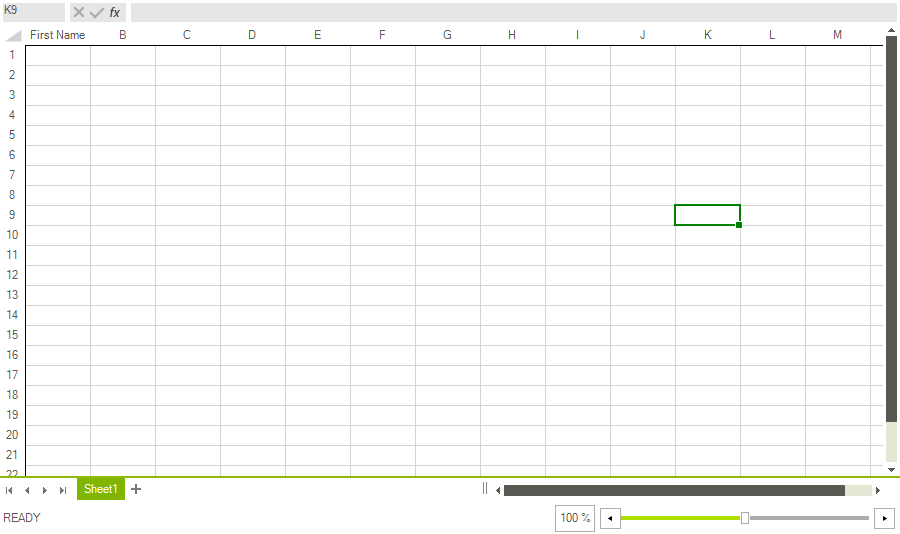 WinForms RadSpreadsheet Column with custom heading name