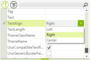 WinForms RadPropertyGrid Default PropertyGridDropDownListEditor