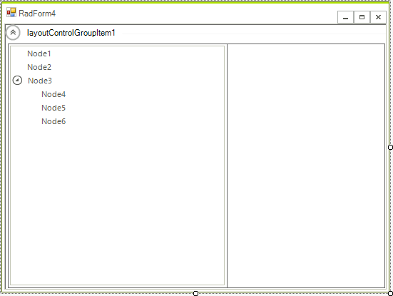 WinForms RadLayoutControl Adding Group