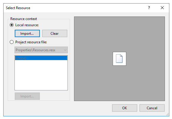 WinForms RadMenu Image Local Resources