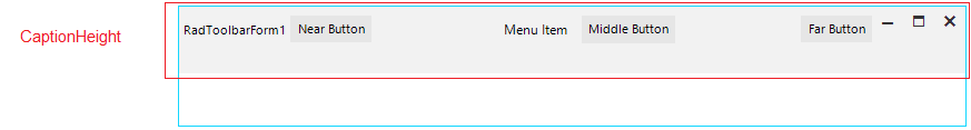 WinForms RadToolbarForm CaptionHeight