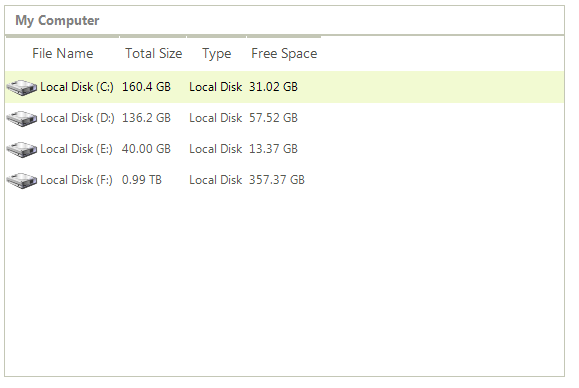 WinForms RadListView After