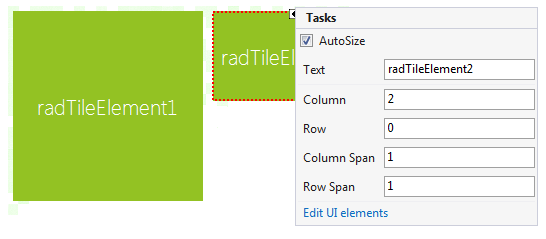 WinForms RadPanorama Customizing Tiles