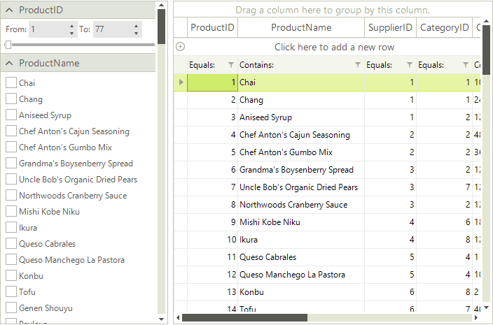 WinForms RadFilterView Getting Started