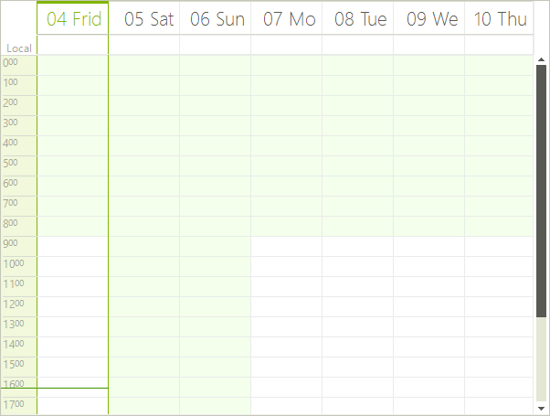 WinForms RadScheduler Day View