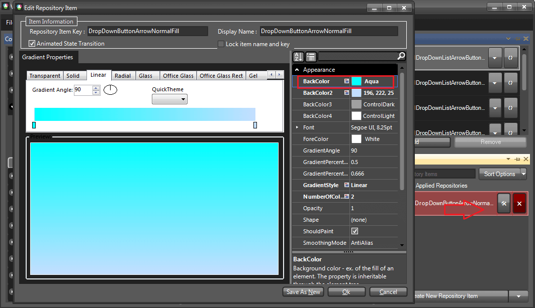 WinForms RadDropDownList Modify Fill Repository