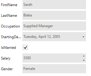 WinForms RadDataEntry Set Items Size