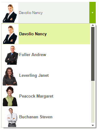 WinForms RadDropDownList SizingMode None
