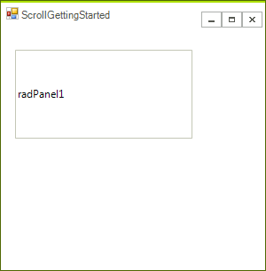 WinForms RadScrollBar Add RadPanel