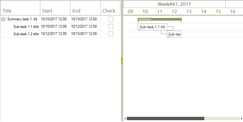WinForms RadGanttView Checkbox Cell