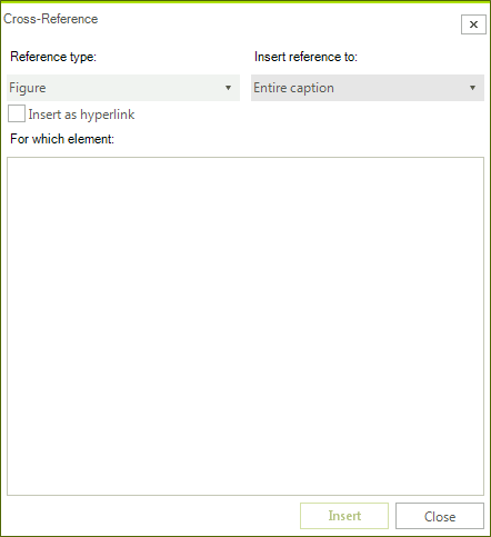 WinForms RadRichTextEditor Insert Cross-Reference