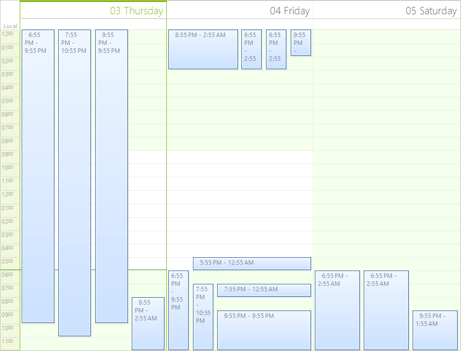 WinForms RadScheduler Ruler Format String