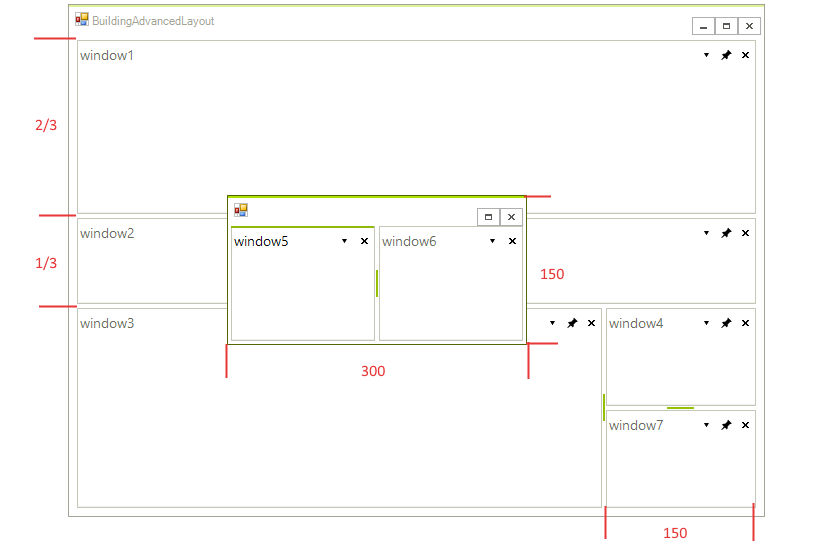 WinForms RadDock Elements Measure
