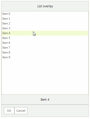 WinForms RadChat List Overlay Sample