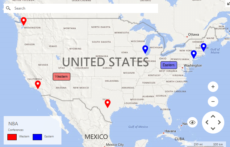 WinForms RadMap Setup Legends