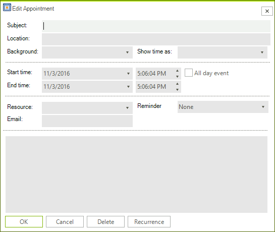 WinForms RadScheduler Custom Edit Appointment Dialog