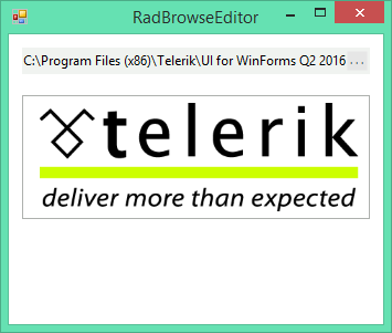 WinForms RadBrowseEditor Browsed Image