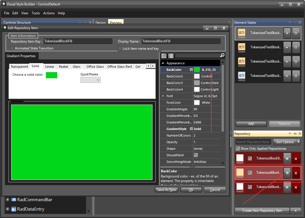 WinForms RadAutoCompleteBox Edit Repository Item
