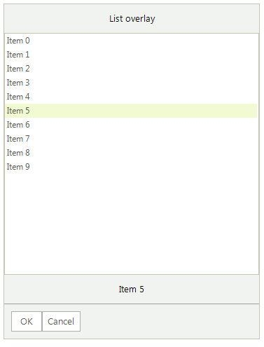 WinForms RadChat List Overlay Sample