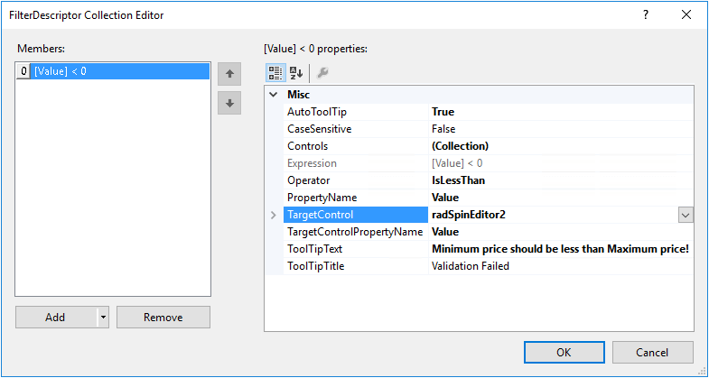 WinForms RadValidationProvider Select TargetControl