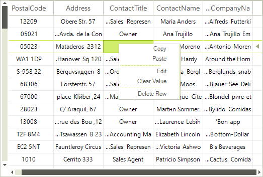 WinForms RadVirtualGrid ightToLeft Yes