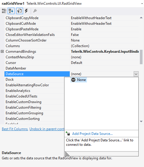 WinForms RadGridView gridview-hierarchical-grid-tutorial-binding-to-hierarchical-data 001